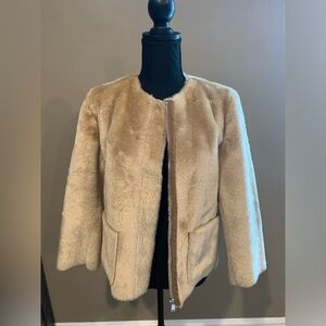 LOFT faux fur jacket